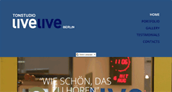 Desktop Screenshot of livelive.de